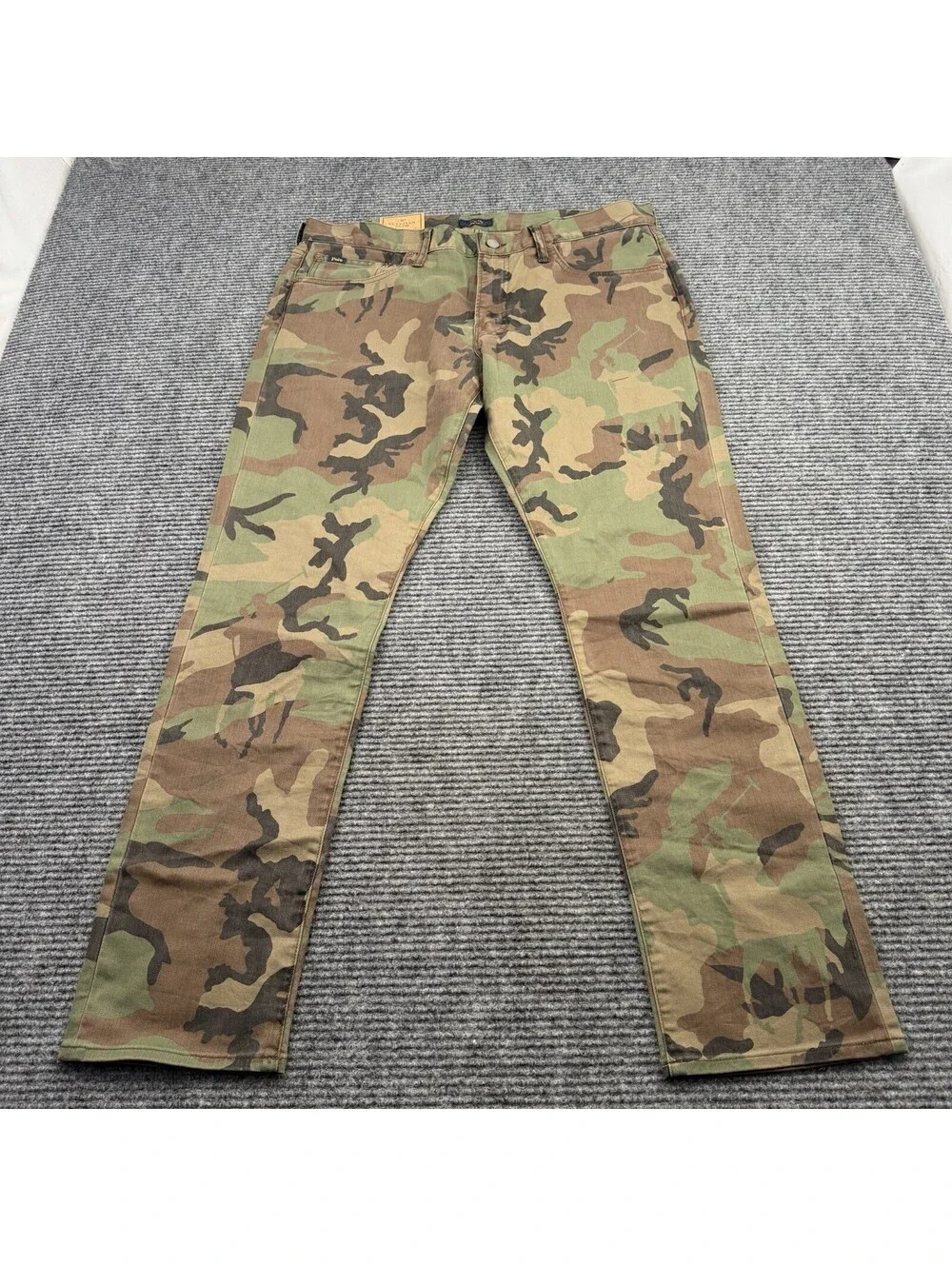 Polo Ralph Lauren Sullivan Slim Camouflage Denim Men’s Size 34x30 Stretch NWOT